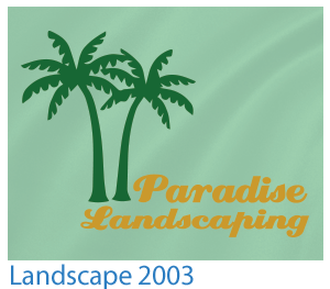 custom t-shirt landscape design 2003