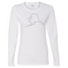 Gildan Missy Fit Long Sleeve T-shirt Thumbnail